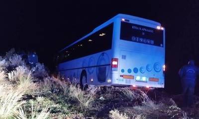 Αρκαδία: Λεωφορείο στο χείλος του γκρεμού - Έχασε τις αισθήσεις του ο οδηγός