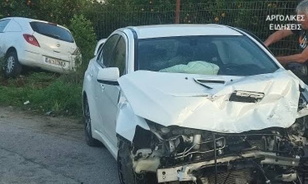 Αργολίδα: Δύο τραυματίες σε τροχαίο ατύχημα στην Τίρυνθα