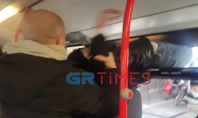 Θεσσαλονίκη: «Πορτοφολού» πήγε να το σκάσει από παράθυρο λεωφορείου και σφήνωσε