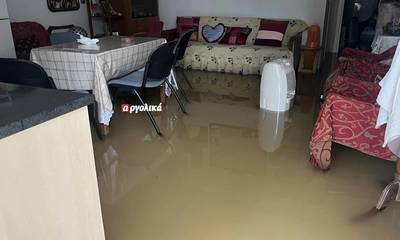 Ναύπλιο: Πλημμύρισαν υπόγεια και ισόγεια από την κακοκαιρία