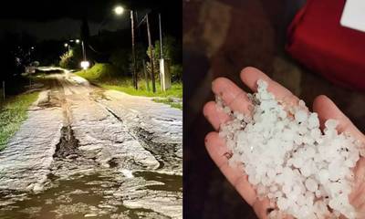 Το... έστρωσε με πυκνό χαλάζι στα Τρίκαλα - «Ποτάμια» οι δρόμοι από την καταιγίδα (video)