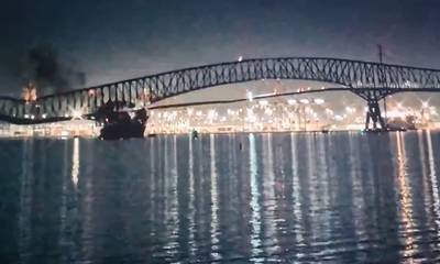 Βαλτιμόρη: Κατέρρευσε η γέφυρα Key Bridge, έπεσε πάνω της φορτηγό πλοίο - Σοκαριστικό βίντεο