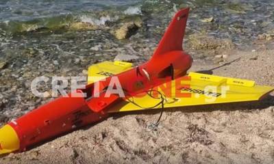 Εναέριος στόχος ξεβράστηκε σε παραλία στο Ηράκλειο - Πίστεψαν πως ήταν drone από το Ιράν
