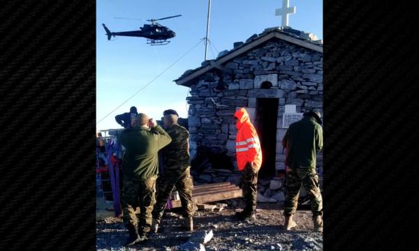 Ταΰγετος: Και ο Αϊ Λιάς κοίταξε κάτω, του ανθρώπου το έργο! (video)