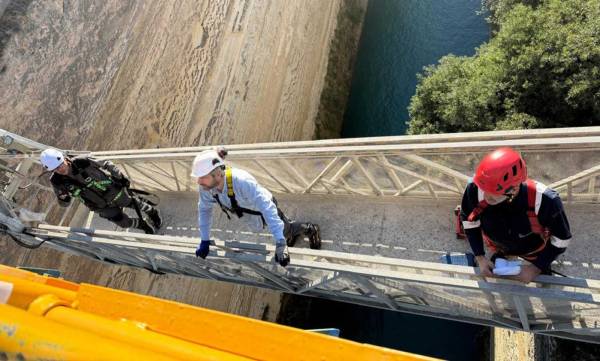 Ισθμός Κορίνθου: Έλεγχοι στις δύο μεταλλικές γέφυρες της Παλαιάς Εθνικής Οδού